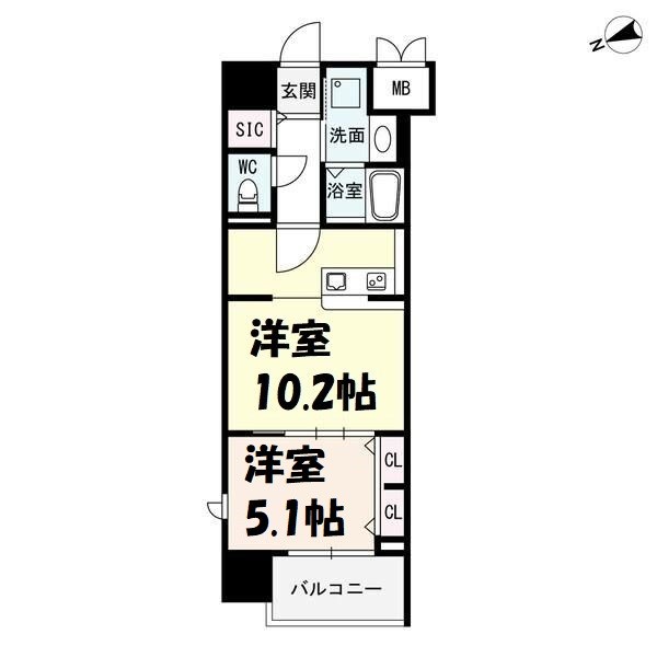 ザ・シンフォニア新栄 間取り図