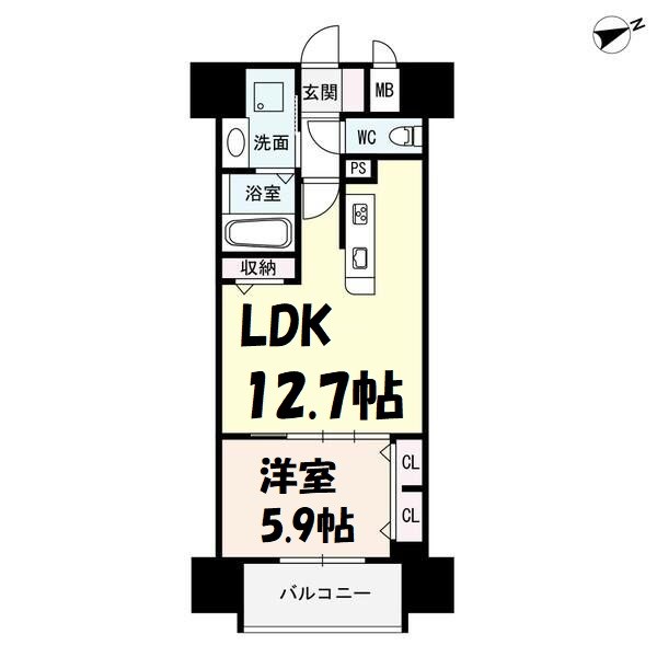 ザ・シンフォニア新栄 間取り図