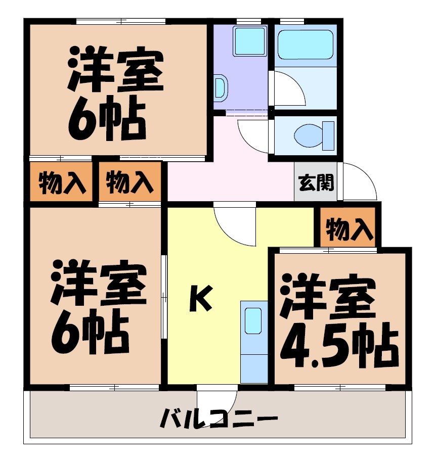 赤坂コーポ北棟 間取り図