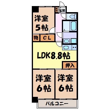 マンション森 間取り図