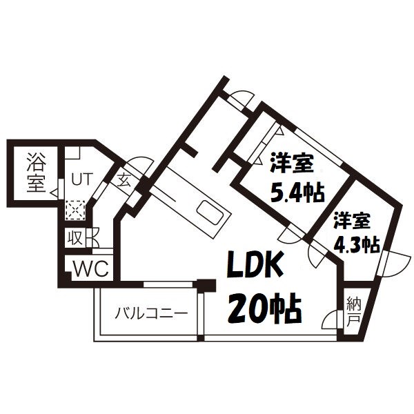 COULEURS GRAND 間取り図