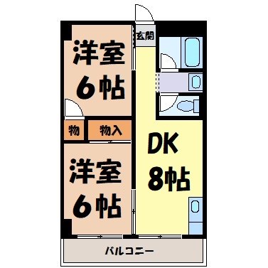 城山ハイツ 間取り図