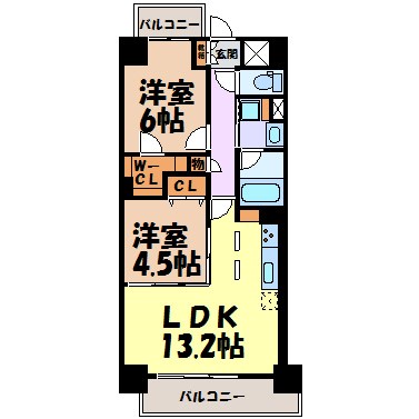 ツインアウルズ 間取り図