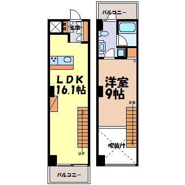 スクエア名駅南 間取り図