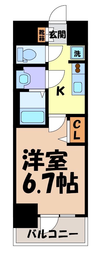 プレサンス太閤通ファシール 間取り図