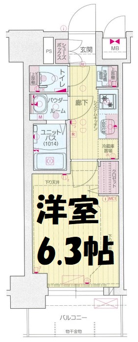 プレサンス太閤通ファシール 間取り図