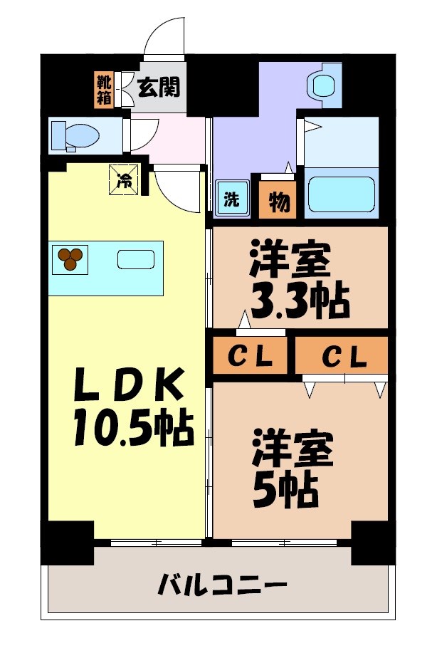プレサンス太閤通ファシール 間取り図