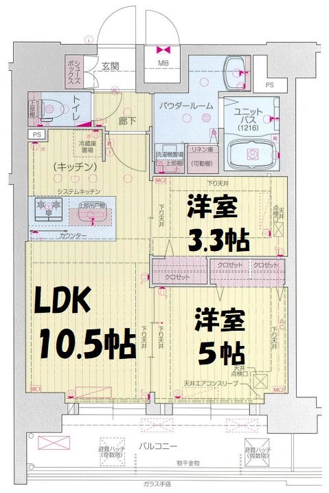 プレサンス太閤通ファシール 間取り図