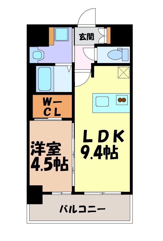 プレサンス太閤通ファシール 間取り図