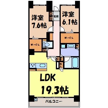 ロイヤルパークス千種 間取り図