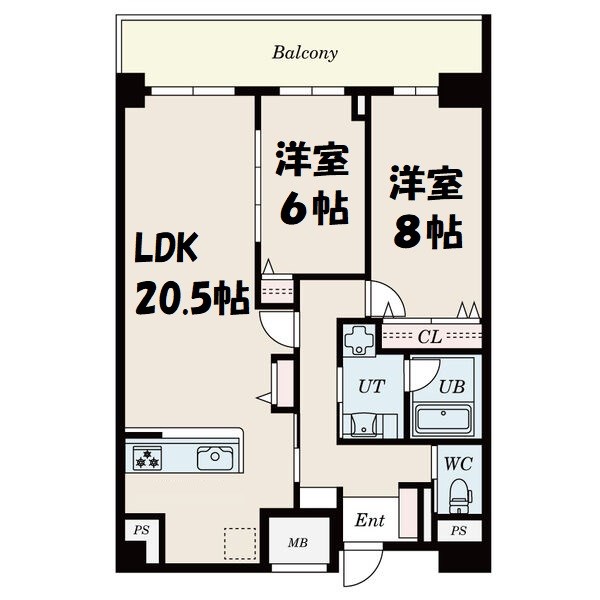 ロイジェント日吉Ⅱ 間取り図