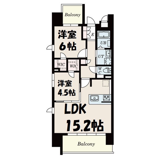 S-RESIDENCE茶屋ヶ坂East 間取り図