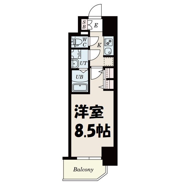 S-RESIDENCE黒川本通一丁目 間取り
