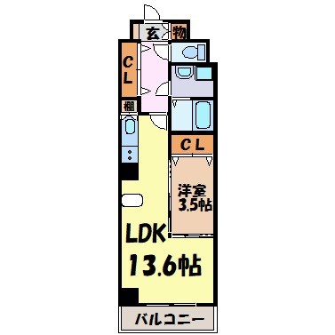 ライジング泉コートⅡ 間取り図