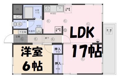 霞ヶ丘ハイツ 間取り図