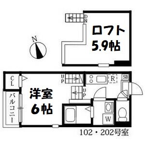 ハーモニーテラス北原町 間取り図