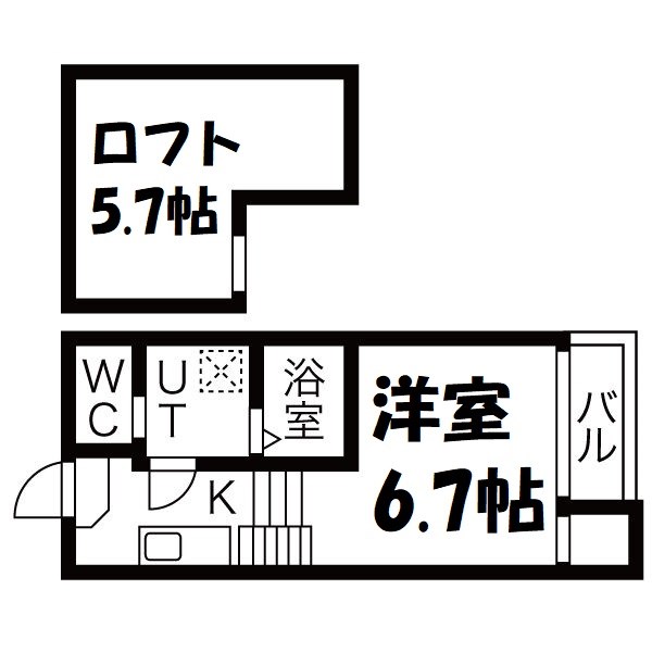 デザイナーズコーポ名北 間取り図