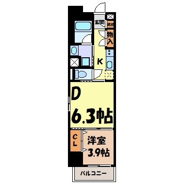 レジデンス上前津スクエア 間取り図