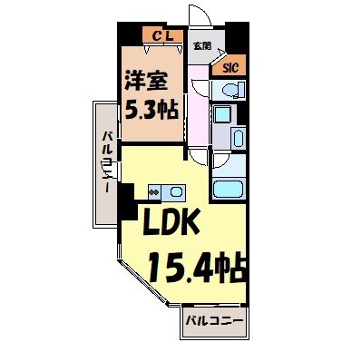 グランルクレ新栄ウエスト 間取り図