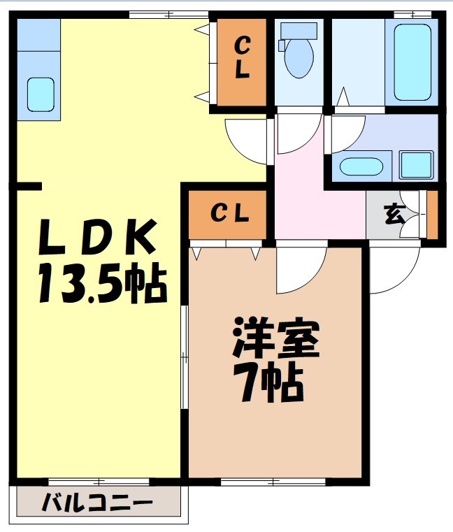 カーサ・ミラソーレ 間取り図