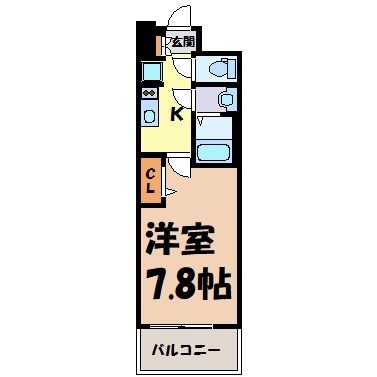 プレサンス上前津プレス 間取り図