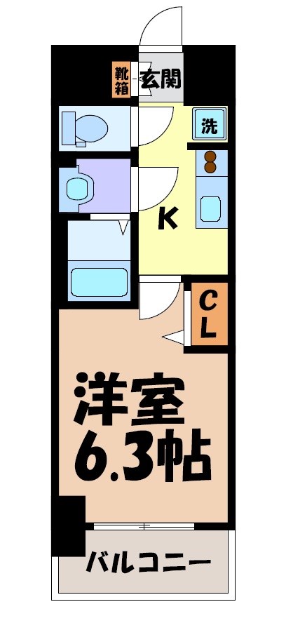 プレサンス太閤通ファシール 間取り図