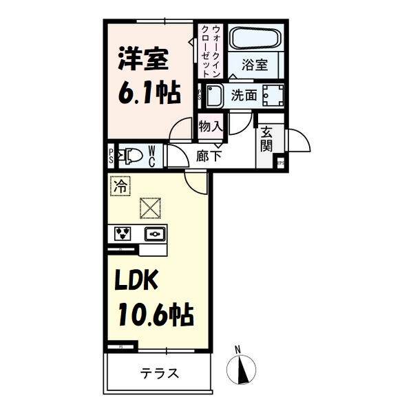 D-room名駅B棟 間取り図