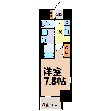 エステムコート名古屋今池アーバンゲート 間取り図