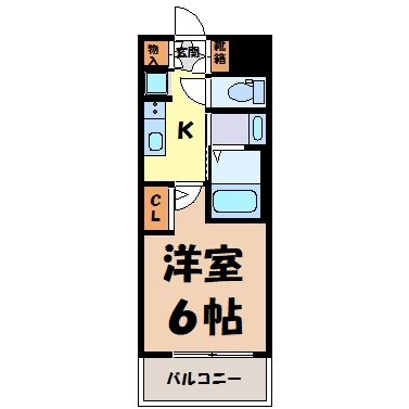 エステムコート名古屋新栄Ⅱアリーナ 間取り図