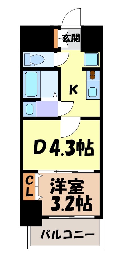 メイクス鶴舞Ⅱ 間取り図