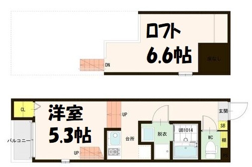 ハーモニーテラス志賀町 間取り図