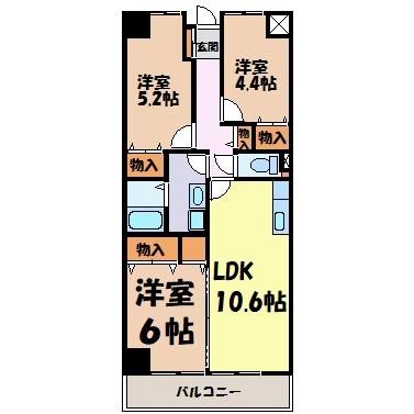 レジデンス代官町スクエア 間取り図