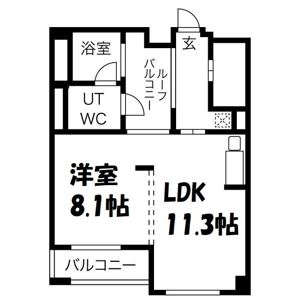 白川公園パークマンション 間取り図