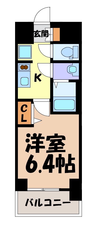 プレサンス広小路通今池 間取り図