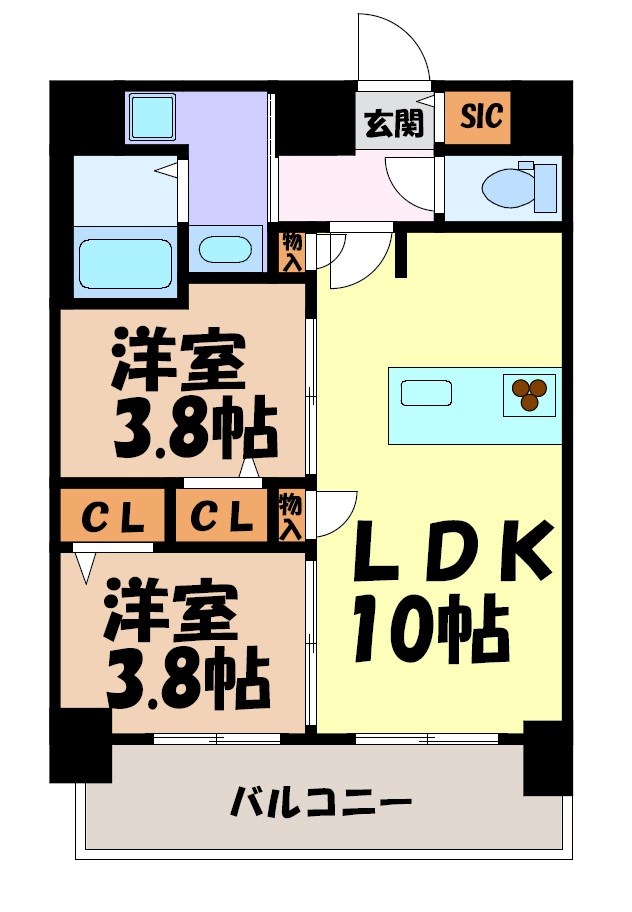 プレサンス名古屋菊井セルカ 間取り図