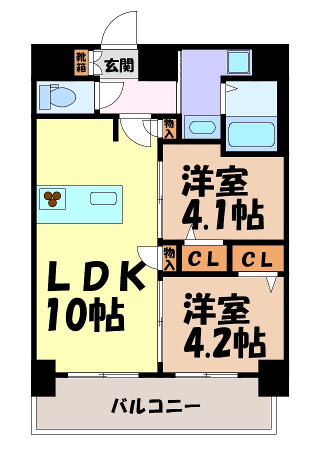 プレサンス名古屋菊井セルカ 間取り図