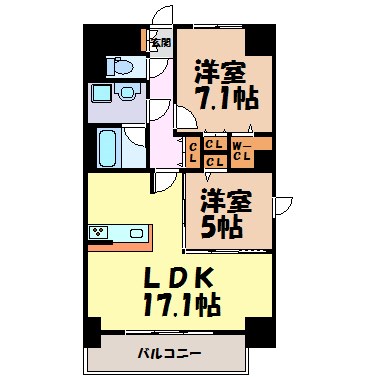 JS御園通 間取り図