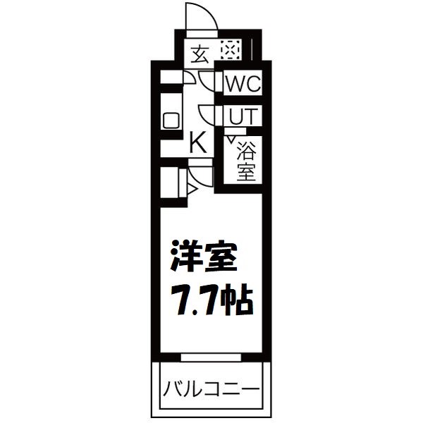 メイクスWアート上前津Ⅴ 間取り図