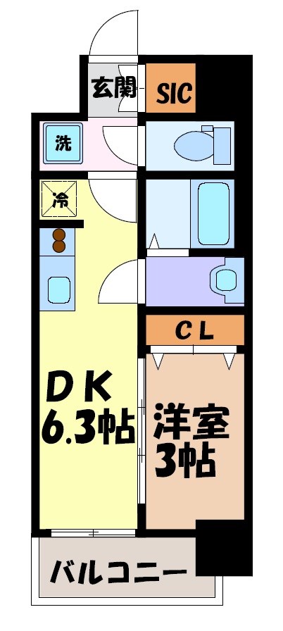 メイクスWアート名駅南Ⅲ 間取り図