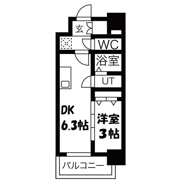 メイクスWアート名駅南Ⅲ 間取り図