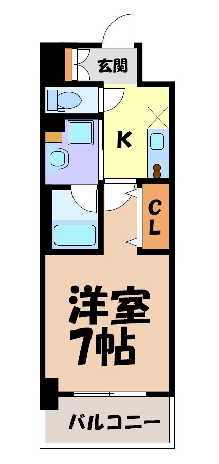 ジュール亀島 間取り図