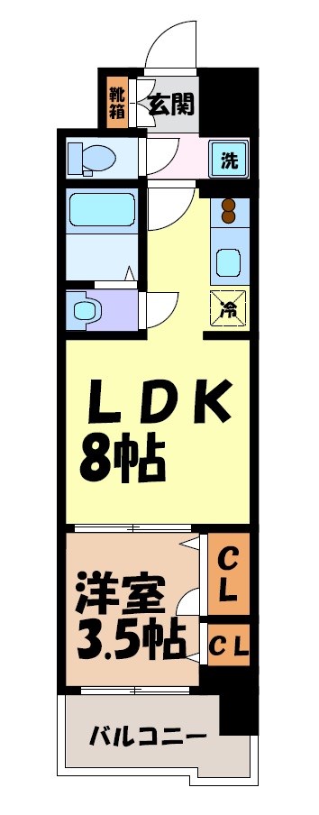 ファステート名古屋駅前アルティス 間取り図