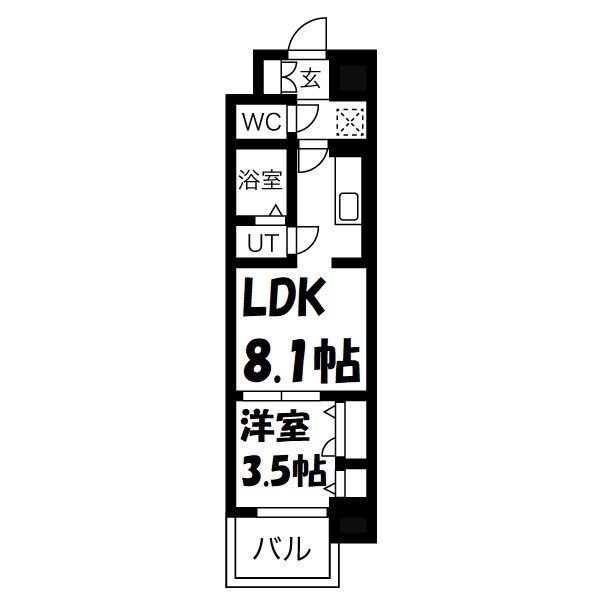ファステート名古屋駅前アルティス 間取り図