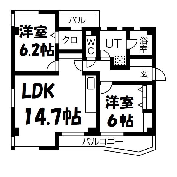 カトレヤビル 間取り図