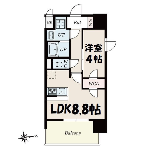 S-RESIDENCE上飯田North 間取り図