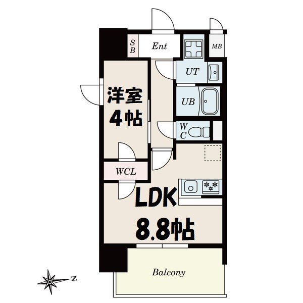 S-RESIDENCE上飯田North 間取り図