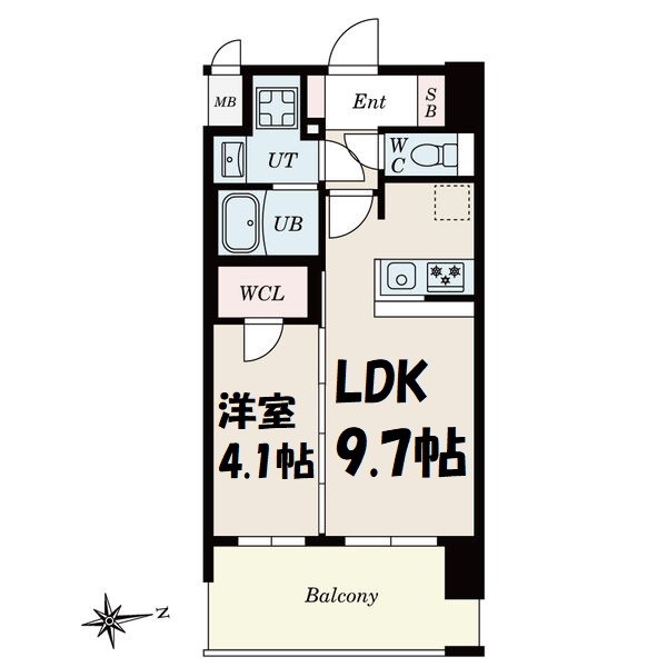 CREST TAPP平安通 間取り図