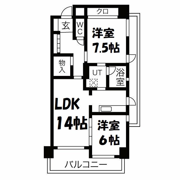 ソレイユ徳川 間取り図