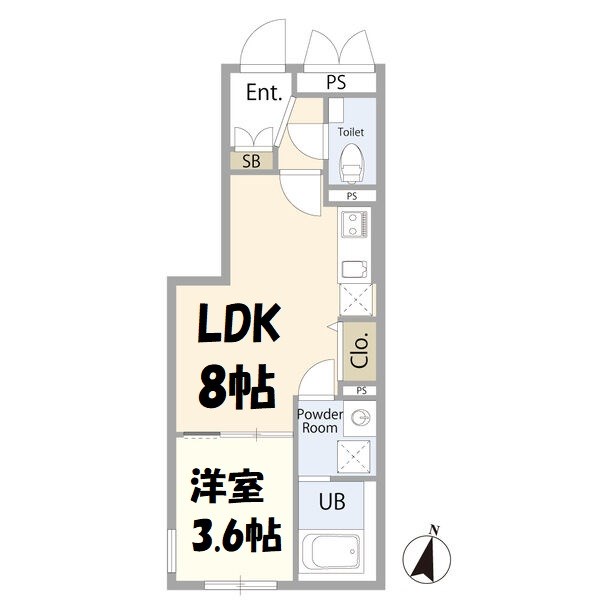 リーデンス名古屋駅西 間取り図