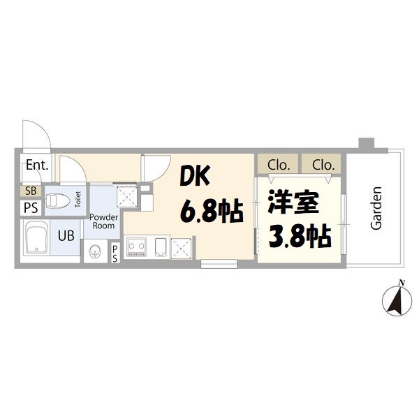 リーデンス名古屋駅西 間取り図